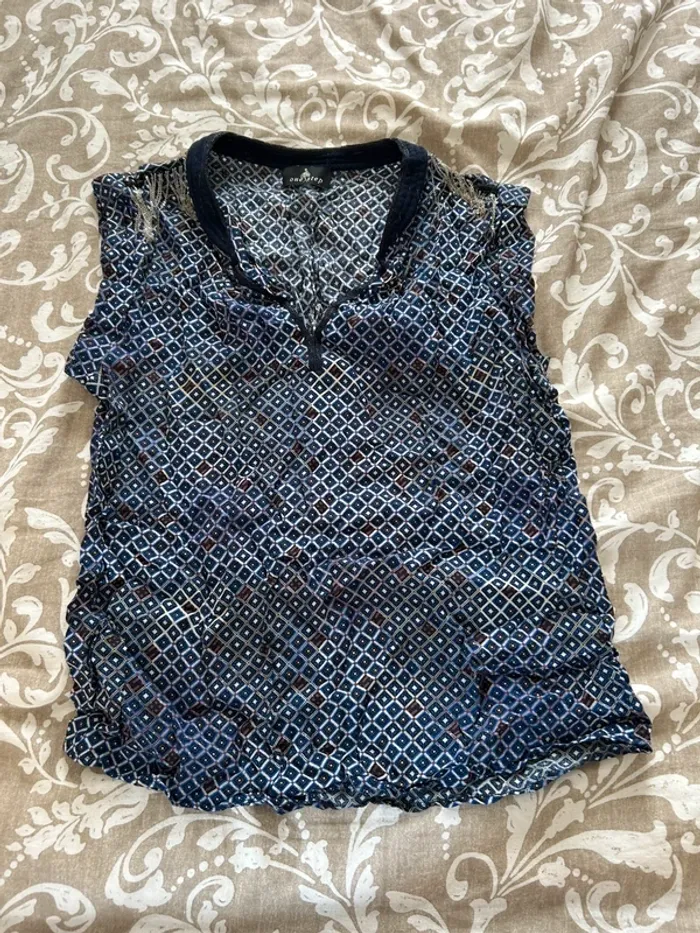 Débardeur one Step taille 40 bleu