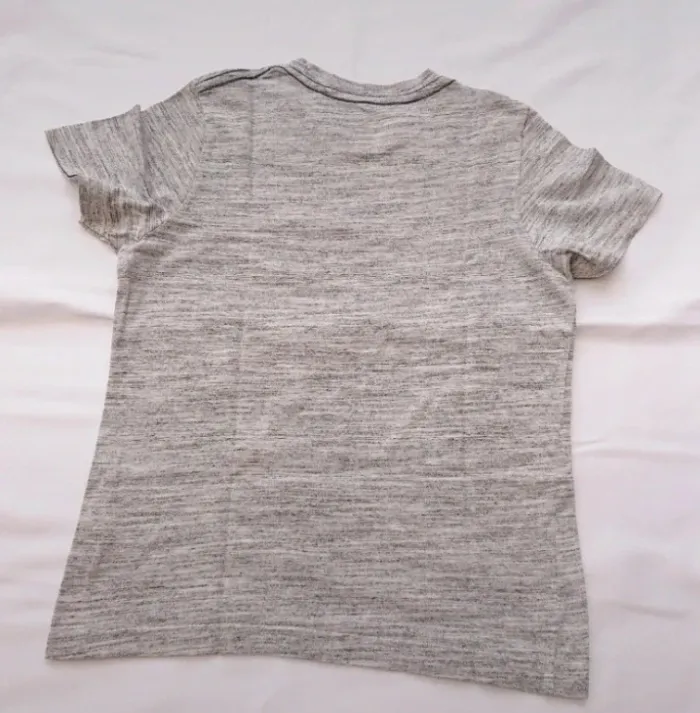 Tee-shirt gris chiné - photo numéro 3