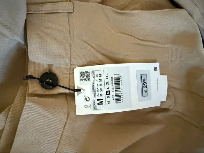 Pantalon droit Zara taille M beige neuf avec étiquette - photo numéro 8
