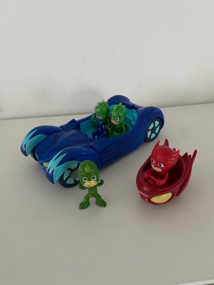 Lot Jouets PJ Masks (Pyjamasques) – Cat-Car, Glider & Figurines