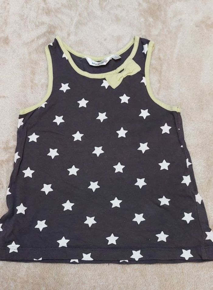 Tee-shirt sans manches avec bretelles fille 4 ans