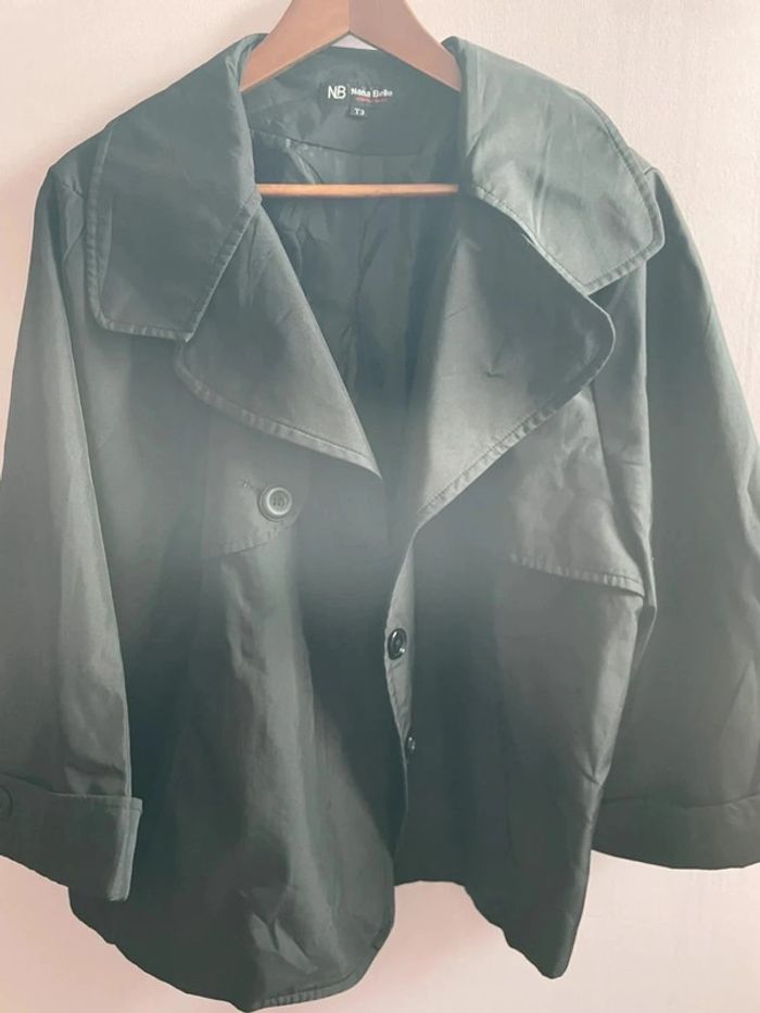 Trench court noir ample - photo numéro 7