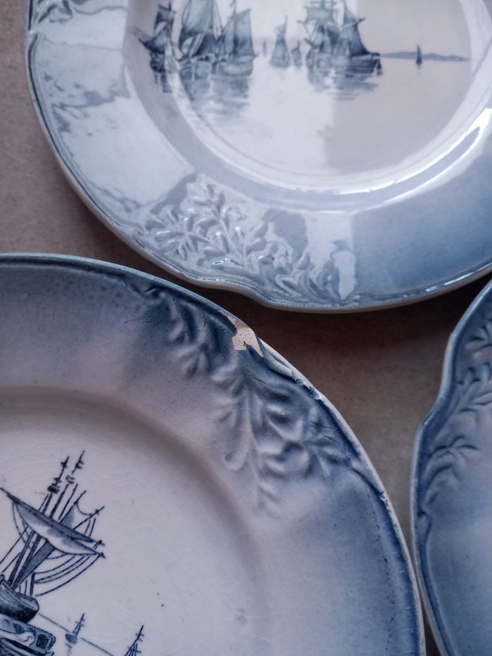 Lot de 6 assiettes décoratif ancienne vintage - photo numéro 6