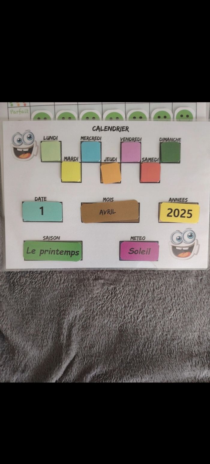 4 fiches d'activité plastifiée pour votre enfant - photo numéro 4