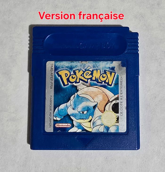 Jeu Nintendo gameboy pokemon version bleue
