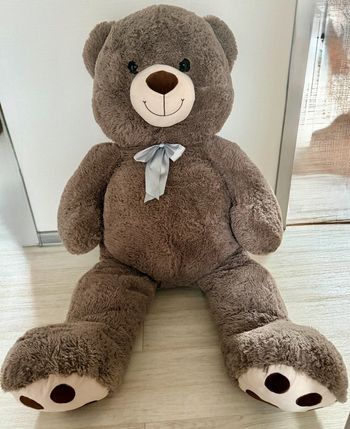 Ours peluche Charlie  géante couleur gris