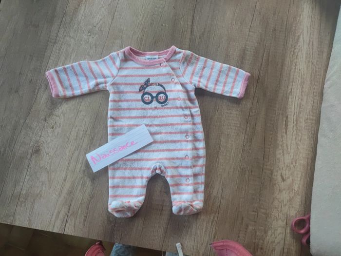 Grenouillère pyjama velours