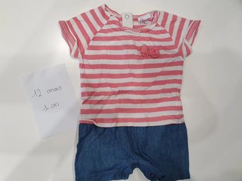 Combi short 12 mois / 1 an