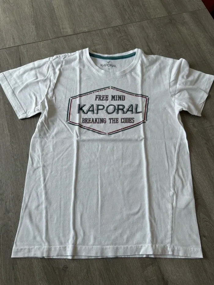 T-shirt kaporal 14 ans taché