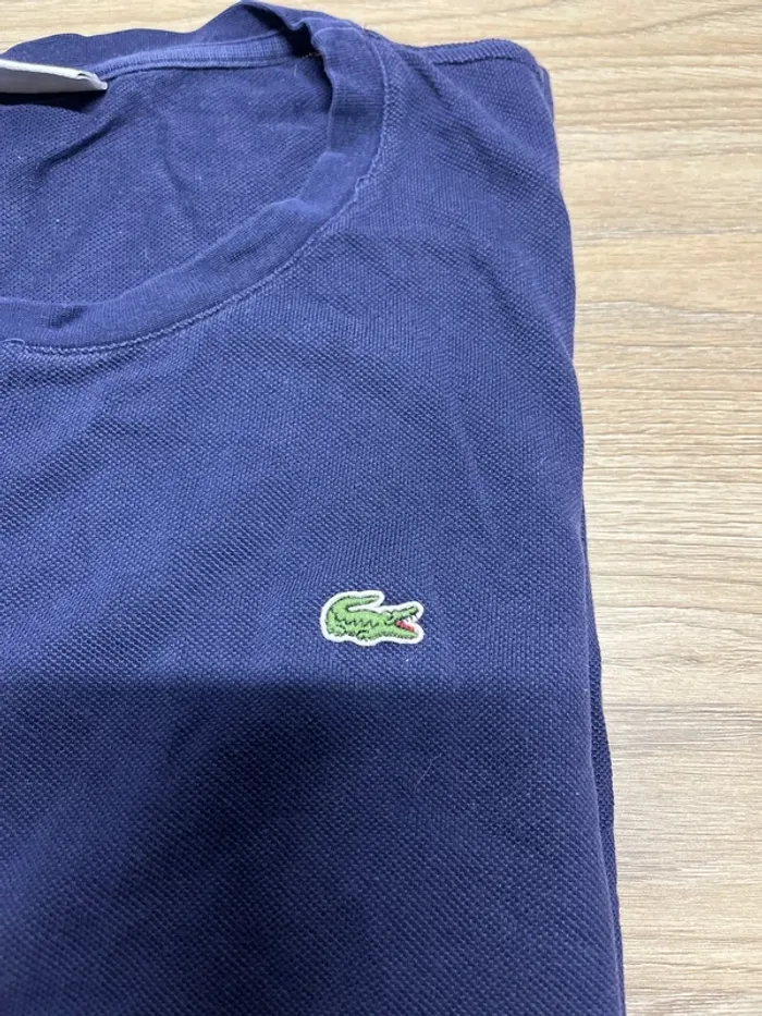 T-shirt Lacoste - couleur bleu marine - taille L - photo numéro 2