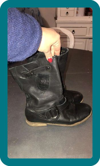 Bottines en cuir