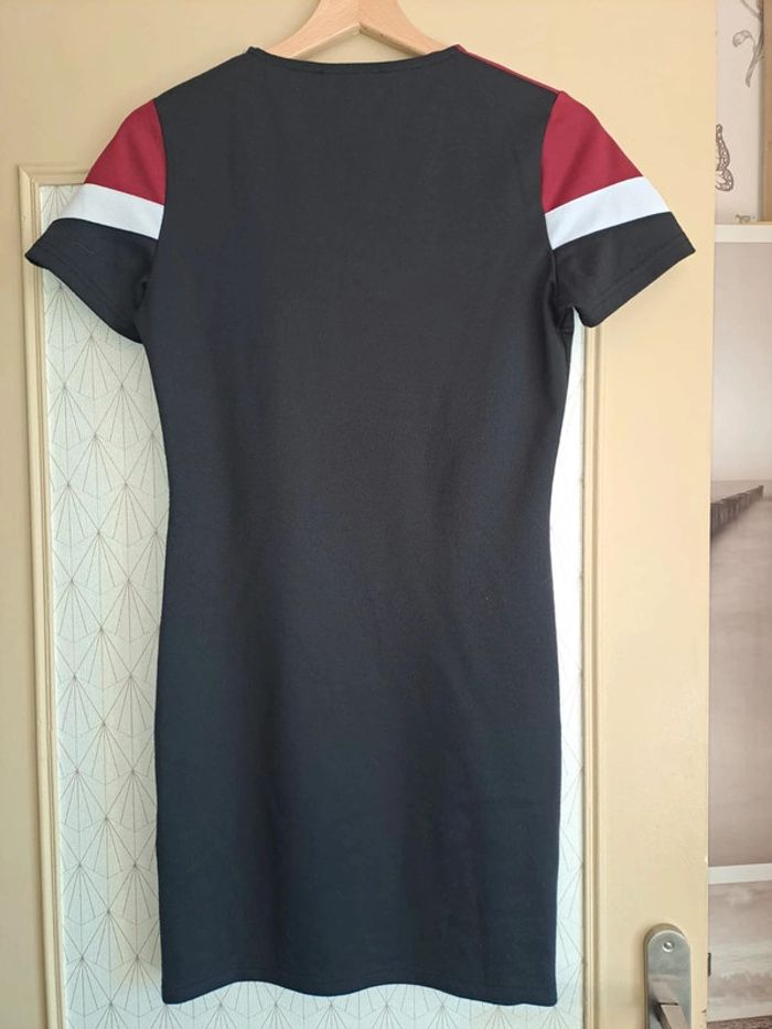 Jolie robe femme Jennyfer S bordeaux blanc et noir tbe - photo numéro 6