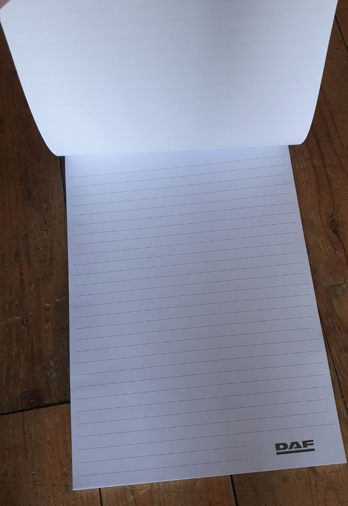 Grand carnet bloc notes noir DAF - photo numéro 2
