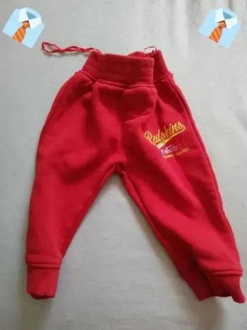 Pantalon Rouge "Redskins Baby" - Taille 18 Mois