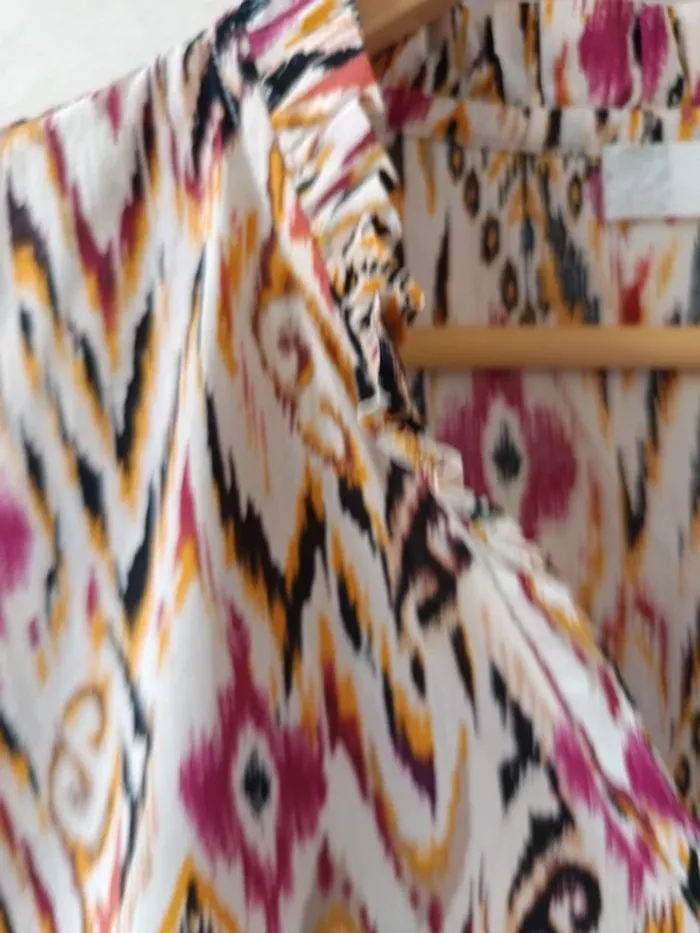 Blouse Sarah John t.36 100% coton - photo numéro 3