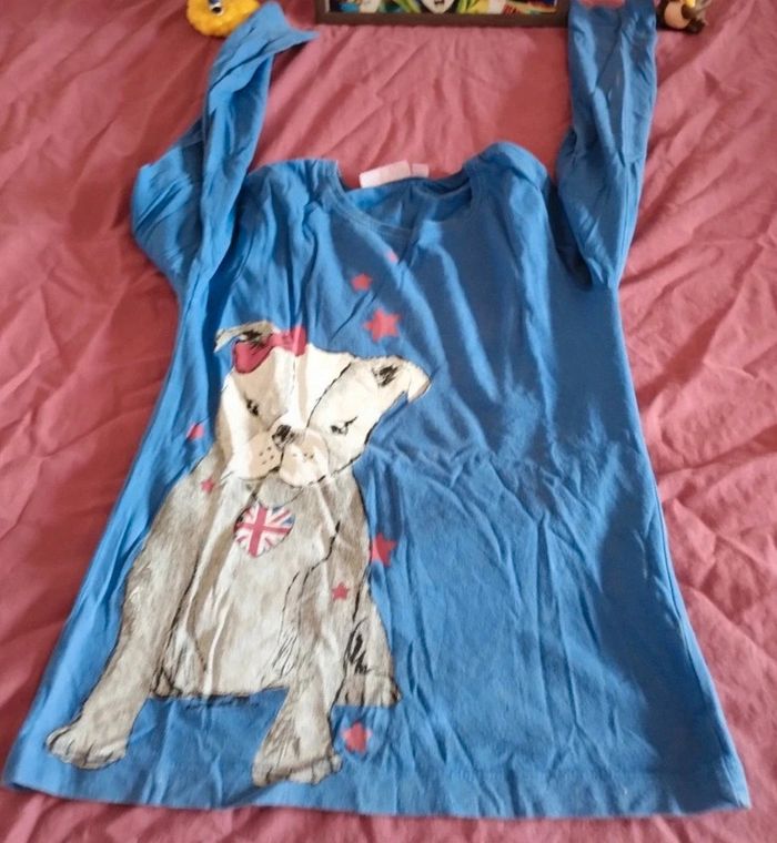 Tee shirt manches longues bébé boxer - photo numéro 2