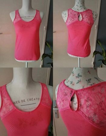 Jolie débardeur avec dentelle taille S