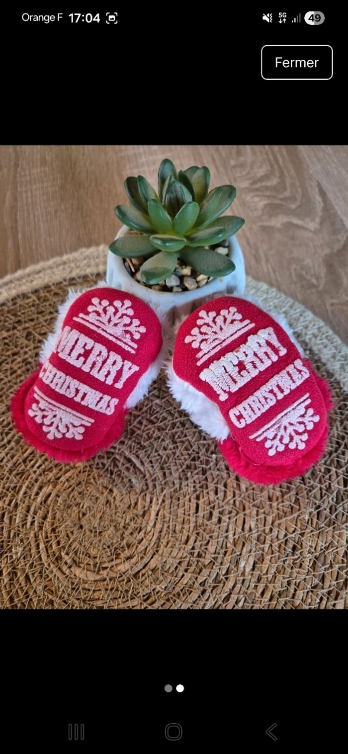 Chausson Noël bebe - photo numéro 2