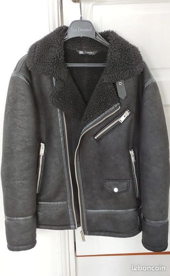 Blouson perfecto entièrement fourré Zara taille M