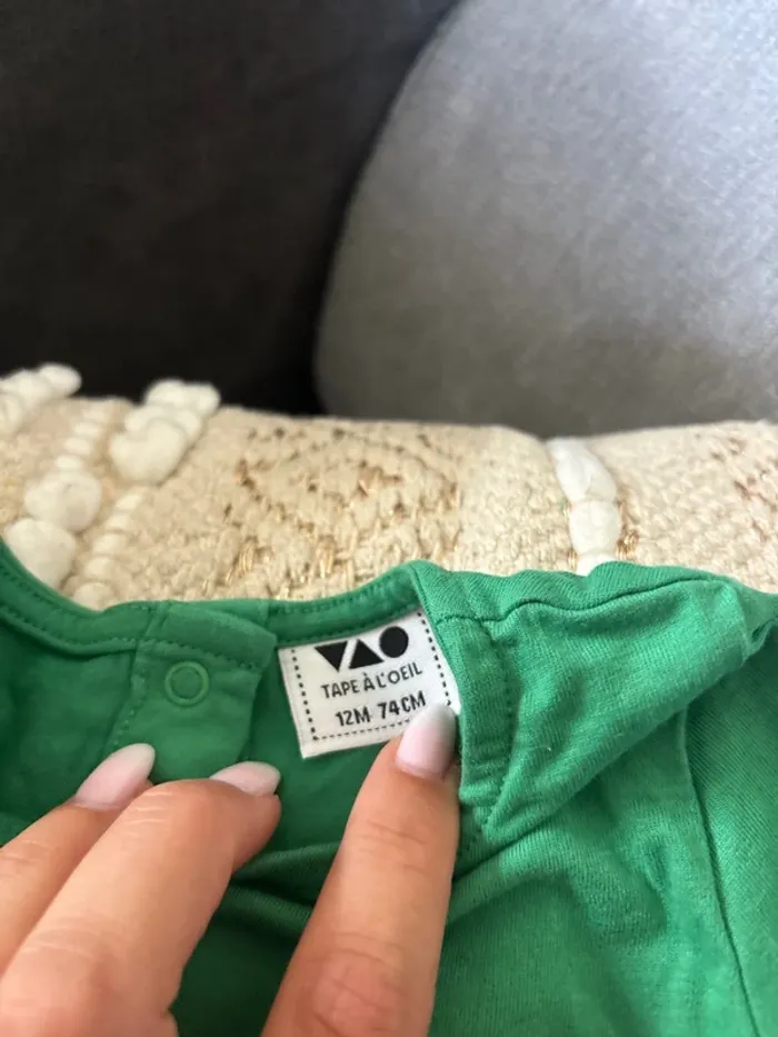 Pull léger tape à l’œil 12 mois fille - photo numéro 2