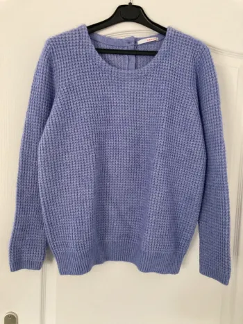 Pull violet/bleu