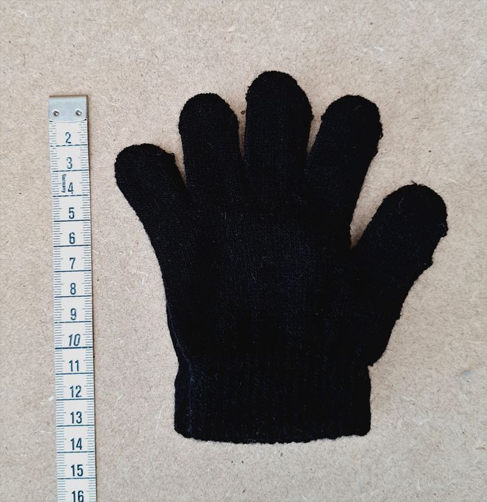 Paire de gant  5-6 ans -  noir -  NEUF - photo numéro 2