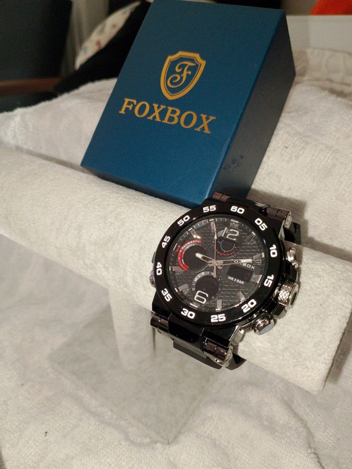 Montre homme cadre noir bracelet noir - photo numéro 4