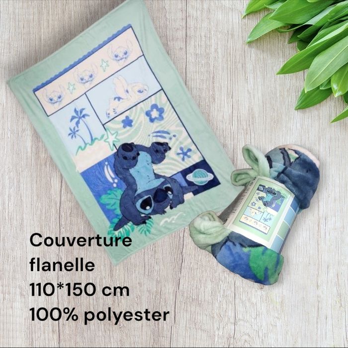 couverture flanelle stitch disney