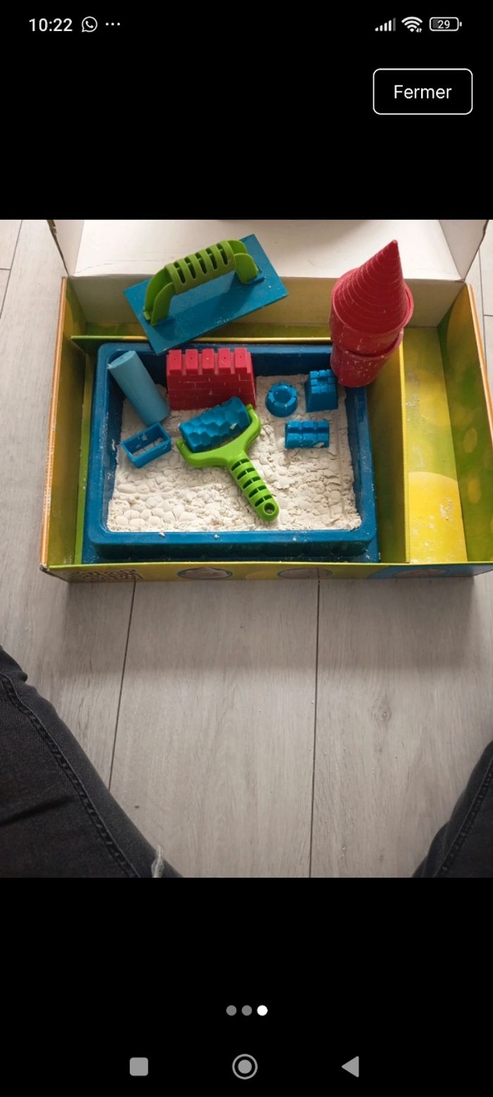 Lot de 2 boîtes de super sand animaux et chateau - photo numéro 3