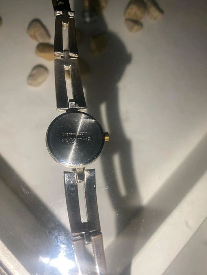 Montre grise cadran bleu - photo numéro 3