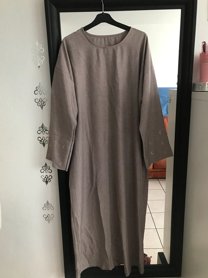 Abaya robe Lune taupe 🌙 - photo numéro 8