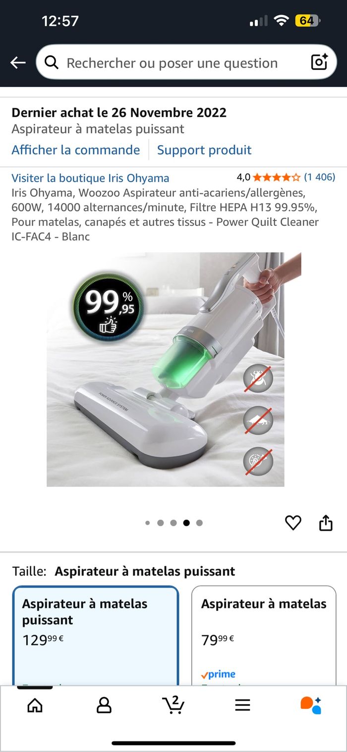 Aspirateur anti acariens/ allergènes OHYAMA - photo numéro 6