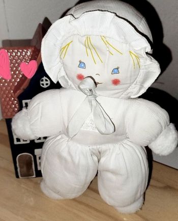 Tartine et Chocolat Vintage Poupée Doudou à grelot 