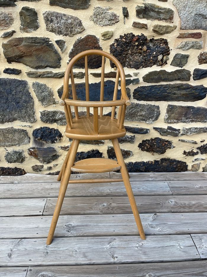 Chaise haute bébé en bois - IKEA Vintage