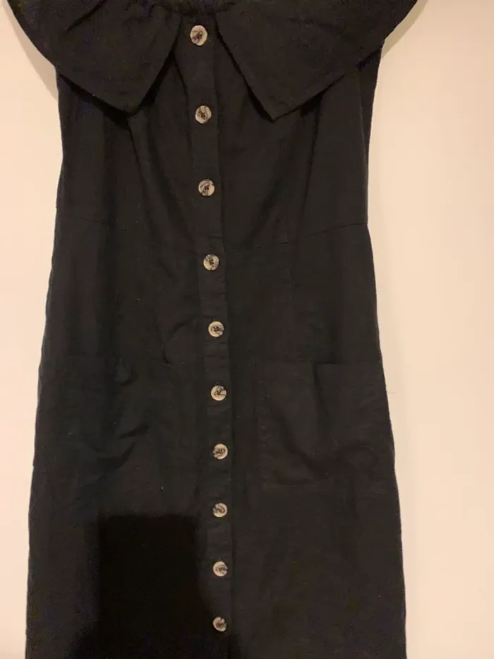 Robe à volant noir Tally Weidj taille S