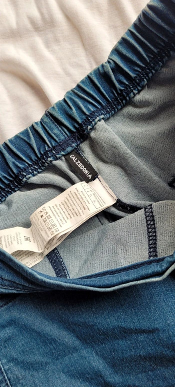 Jean bleu Calzedonia Taille S écussons sequins - photo numéro 8