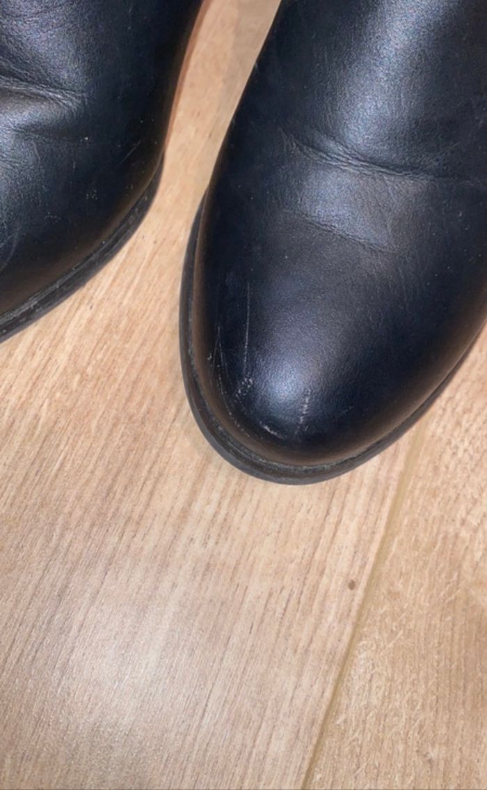 Boots à talon noires Camaïeu - photo numéro 5