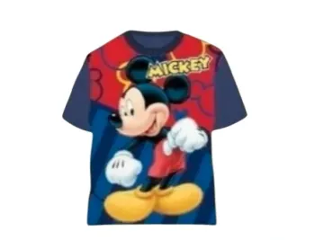 T shirt Mickey 2 ans bleu marine