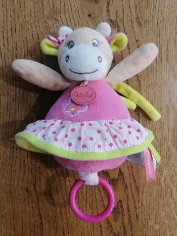 Peluche musicale vache Baby Nat' super craquante