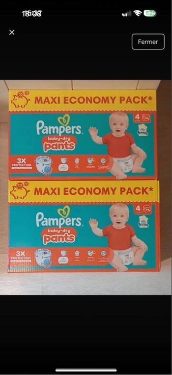 Pampers baby dry pants taille 4(9-14) kg