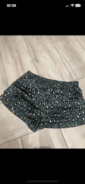 Short de pyjama leopard kaki etam