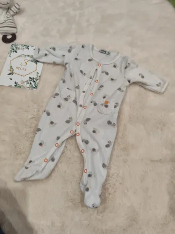 Pyjama velours écureuil mixte  3 mois