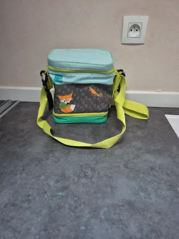 Sac à lunch isotherme pour enfants Lassig avec bandoulière réglable, motif renard