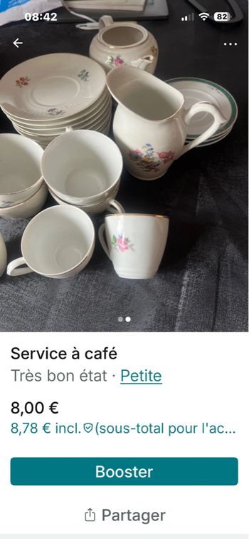 Service à café
