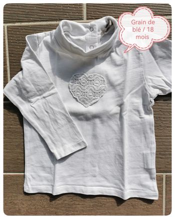 Sous pull Grain de blé, 18 mois