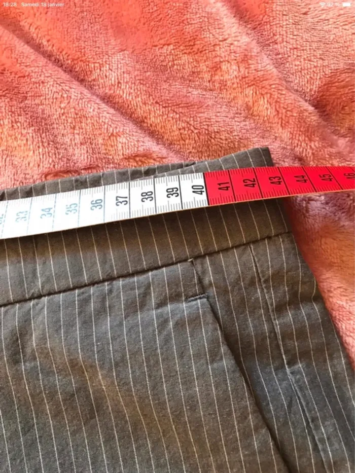 Pantalon pour homme Digel gris à rayures blanches taille 42/44 - photo numéro 14