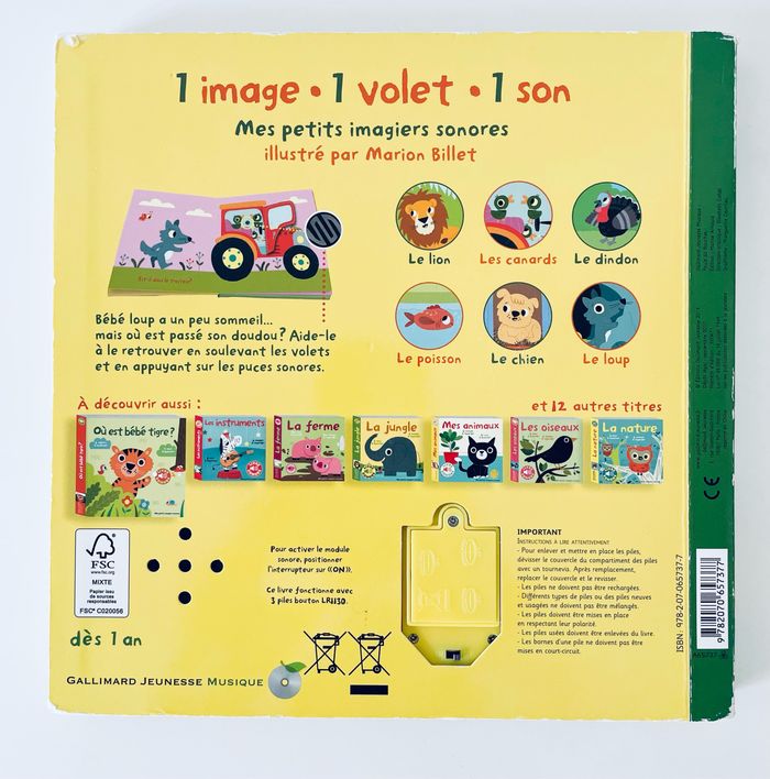 Livre sonore Où est mon doudou ! - photo numéro 2