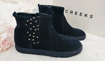 Bottes Bottines Cuir Zip Creeks T35