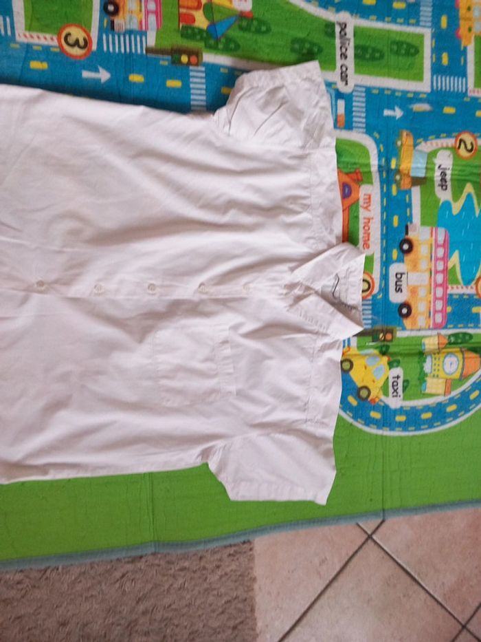 🚪chemise tunique coton blanc T42 - photo numéro 2