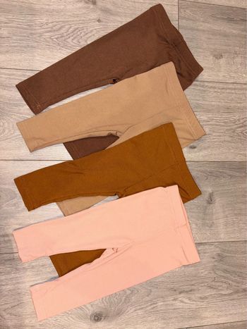 Lot 4 leggings 3-6 M